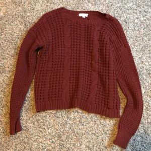 Long sleeve knitted sweater